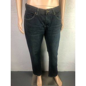 Gioberti Men's Dark Blue Straight Jeans Style # DP-966 Size 30x34